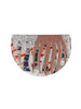 Bláth Textile Brooch in Dove/Blush-Glimmer/Silver/Coral