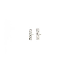 Metal & Lace Sterling Silver Stud Earrings