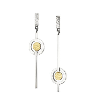 The Golden Hour Mismatched Sterling Silver Drop Earrings