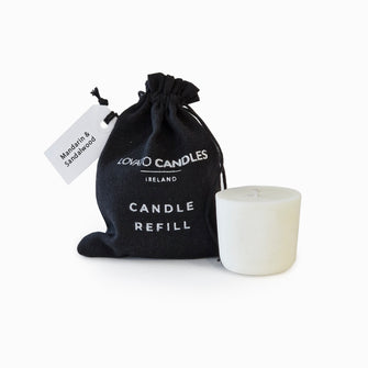 Refill Mandarin & Sandalwood Clear Candle