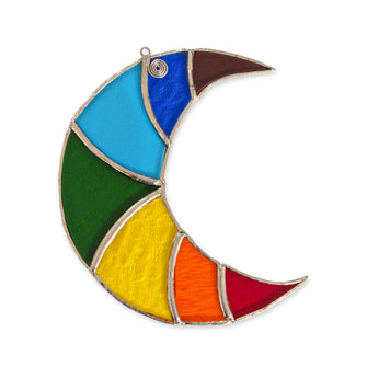 Chakra Moon - Stained Glass